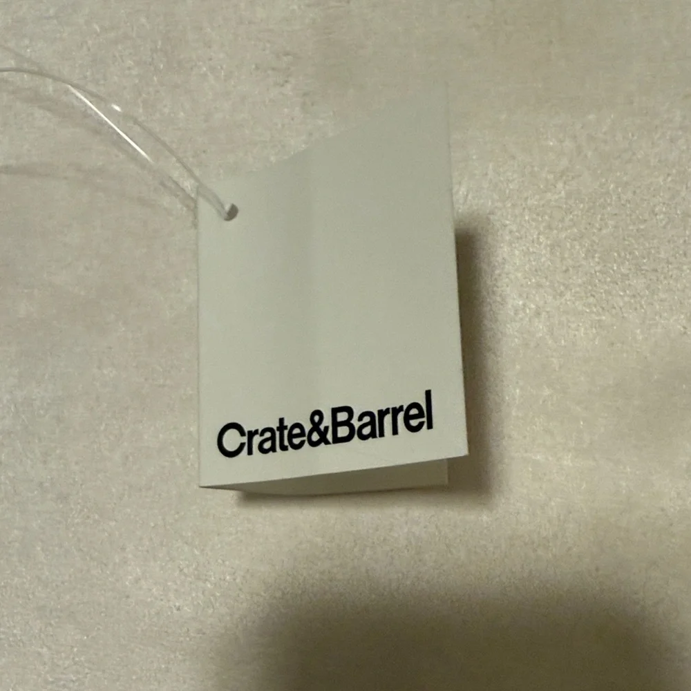 Crate&Barrel White Fluffy Pillowcase 16x16